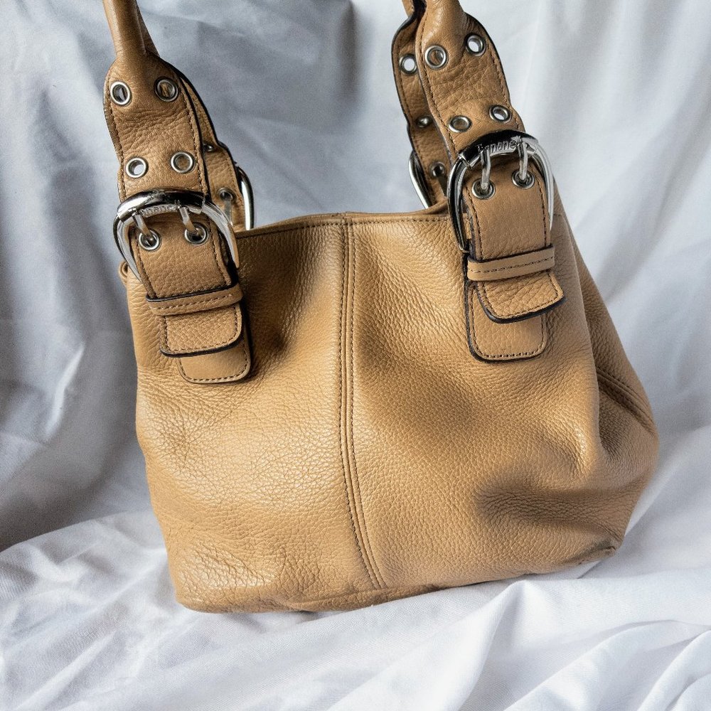 Tignanello Small Tan Leather Tote